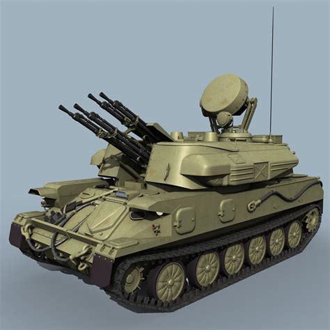 3d model russian zsu-23-4 shilka zsu