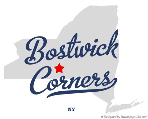 Map of Bostwick Corners, NY, New York