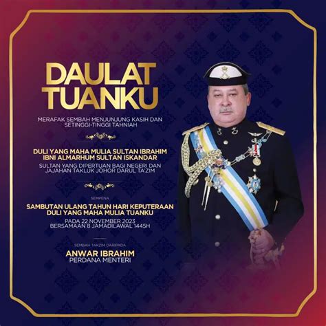 Anwar congratulates Johor Sultan on 65th birthday - Selangor Journal