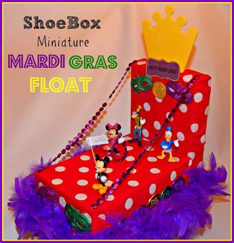 Shoebox Mardi Gras Float - This Ole Mom