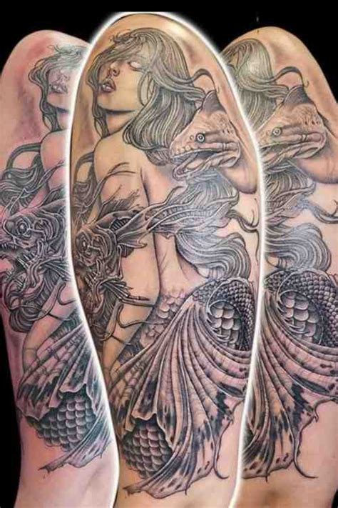 Beautiful Mermaid Tattoo Guide By Tattoo Designers - Tattoo Stylist