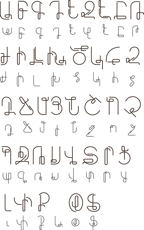 Latin/Cyrillic/ Armenian Alphabet / letters on Behance | Lettering ...