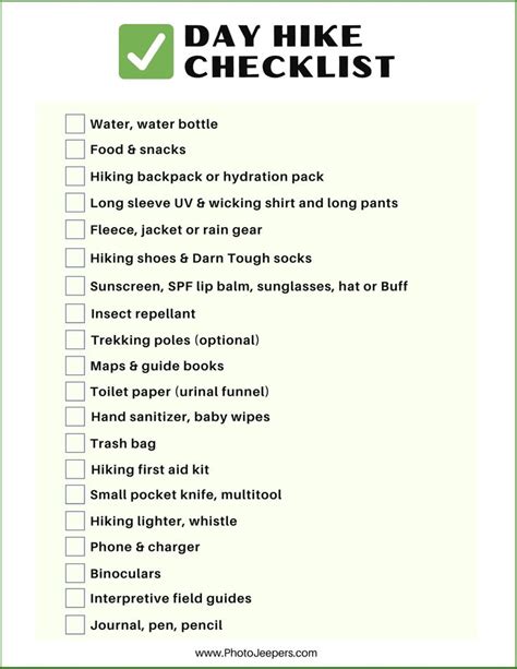 What to Bring on a Hike - The Ultimate Day Hike Packing List | Hiking ...