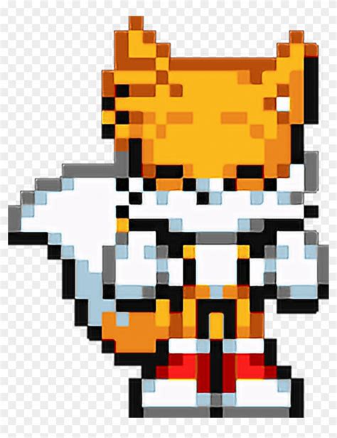 #sonic #tails #sonicthehedgehog #sprite #pixel #happy - Tails Cute Pixel, HD Png Download ...