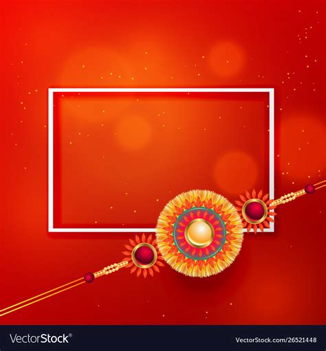 Rakhi design background with text space Royalty Free Vector