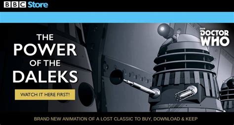 Power Of The Daleks Animated Official - Doctor Who BBCStore - News ...