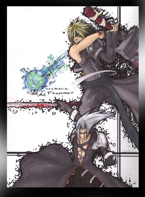 Cloud vs. Sephiroth by XANGELOS on DeviantArt