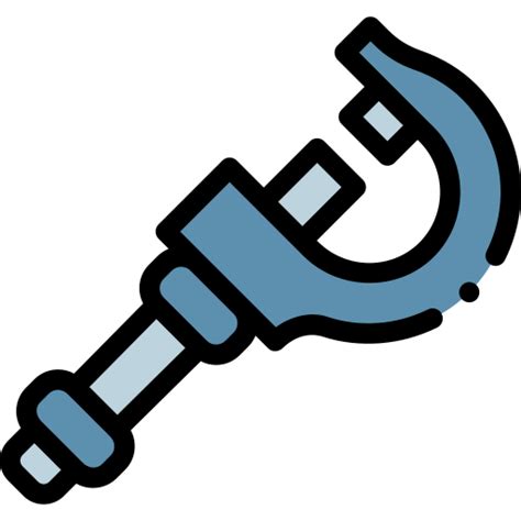 Micrometer Detailed Rounded Lineal color icon