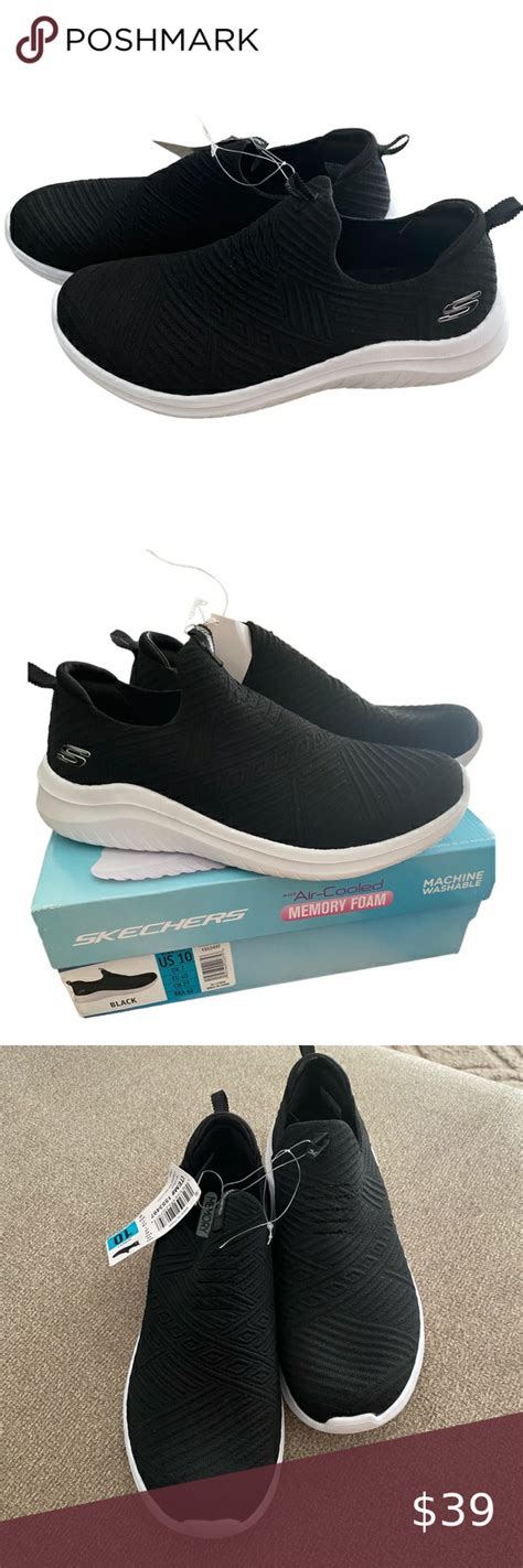 Skechers Slip Ons Black Memory Foam | Black slip ons, Skechers, Slip on