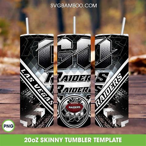 Las Vegas Raiders Tumbler Wrap PNG