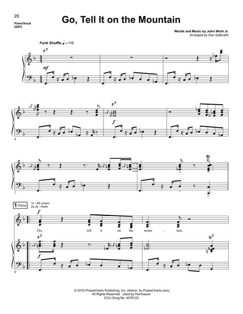 Go, Tell It On The Mountain | Sheet Music Direct