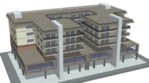 modern villa apartment house home building - Download Free 3D model by zigurat architecture ...