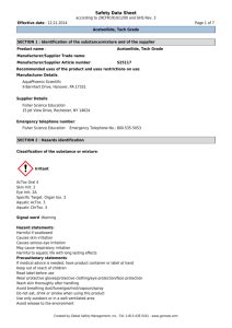 Safety Data Sheet - Fisher Scientific