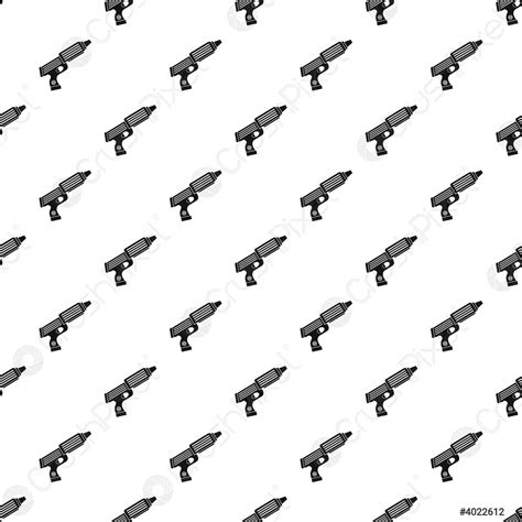 Plastic gun toy pattern vector - stock vector 4022612 | Crushpixel