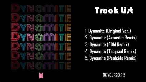 🎶Full Album🎶 BTS (방탄소년단) – Dynamite [Full Version.] - YouTube Music