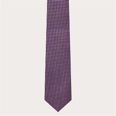 Dotted pattern pink men's formal tie