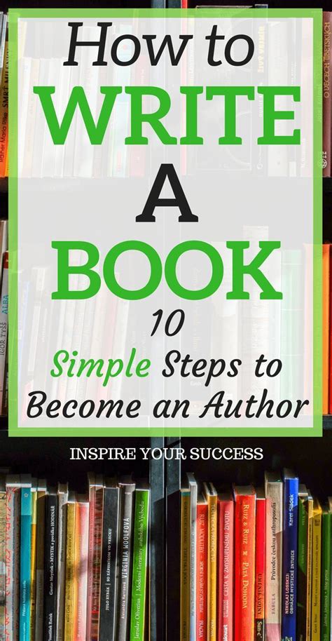 How to Write A Book (10 Simple Steps) - Inspire Your Success | Writing a book, Novel writing ...