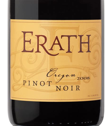 Erath Pinot Noir 2008 - Expert wine ratings and wine reviews by WineAlign