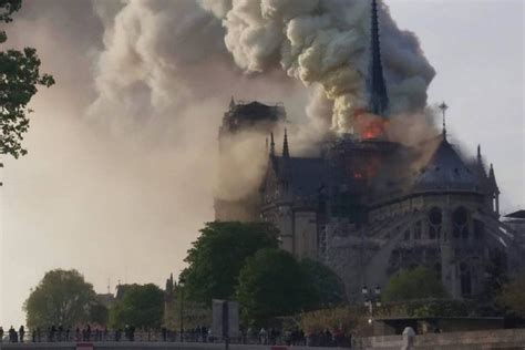 VIDEO: Massive fire engulfs beloved Notre Dame Cathedral in Paris ...