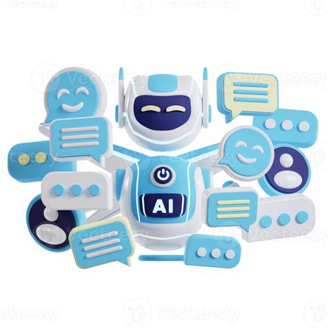 Chat bot Future AI 3d artificial intelligence icon 21820186 PNG