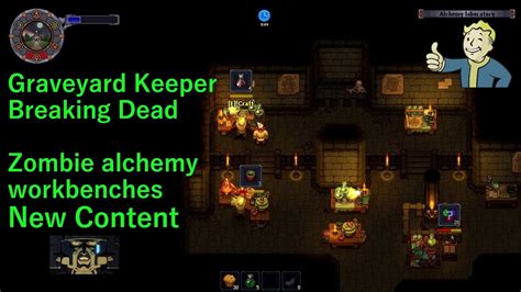 Graveyard keeper Zombie alchemy new tech new workbenches - YouTube