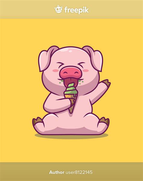 Hug Cartoon, Fruit Cartoon, Food Cartoon, Pig Eating Ice Cream, Ice Cream Cartoon, Cute Pizza ...