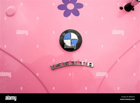 Bright Pink BMW Isetta bubble car Stock Photo - Alamy