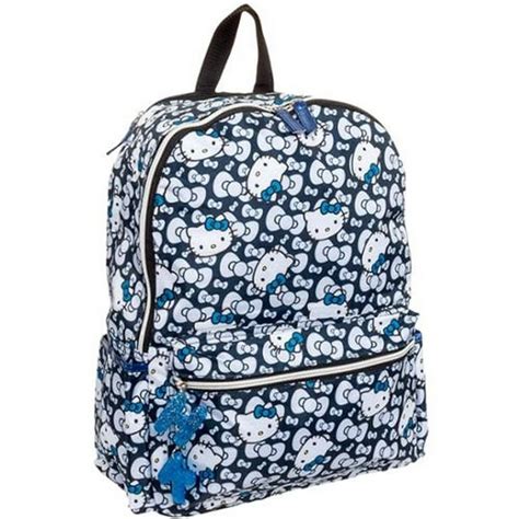 Hello Kitty - Backpack - Hello Kitty - Blue Bow 16" School Bag New 828773 - Walmart.com ...