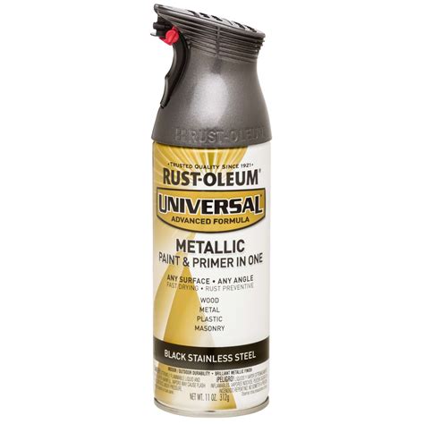 Rust-Oleum Universal Black Stainless Steel Metallic Spray Paint 11 oz. - Ace Hardware