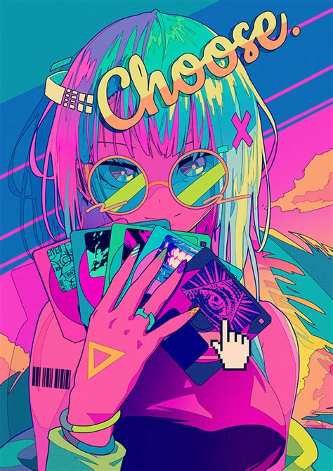 Some Anime style Vapor/Retrowave by BerryVerrine : r/VaporwaveAesthetics