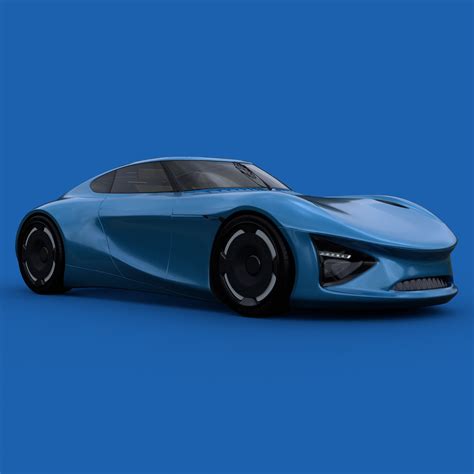 Generic Sportscar PL | FREE 3D Concept models | BlenderKit