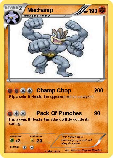 Pokémon Machamp 385 385 - Champ Chop - My Pokemon Card