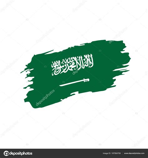 Saudi Arabia flag, vector illustration — Stock Vector © artbutenkov ...