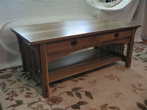 Oxford Woodworks, LLC: Mission Style Coffee Table with drawers