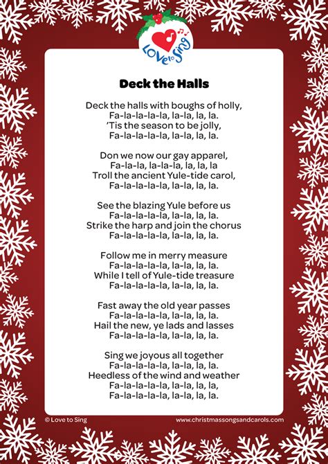 Deck the Halls Remix Lyrics | Love to Sing