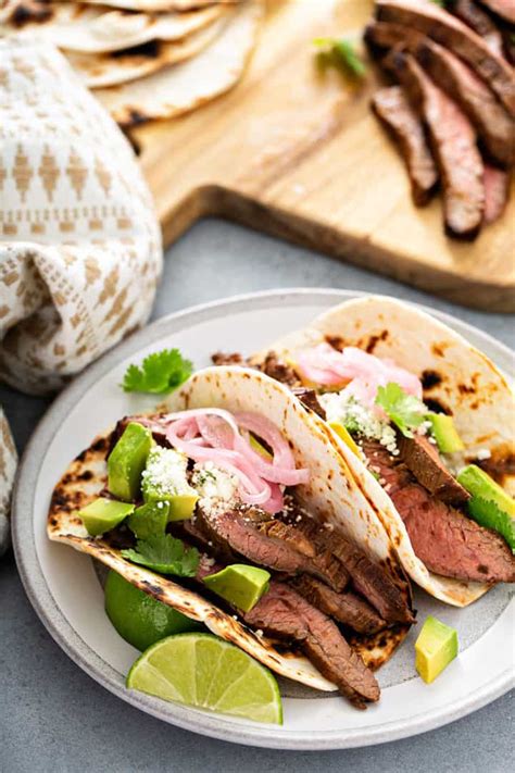 Flank Steak Tacos (Marinated + Grilled) - My Baking Addiction