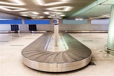 Baggage Conveyor Belt at the Airport Stock Image - Image of reclaim ...