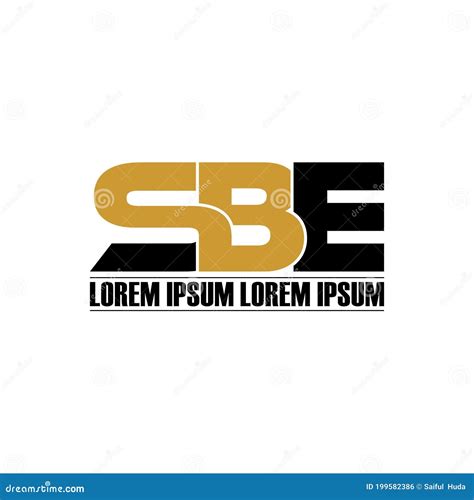 Letter SBE Simple Monogram Logo Icon Design. Vector Illustration ...