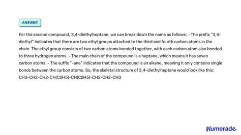 SOLVED: Skeletal Structure IUPAC Name Skeletal Structure IUPAC Name 2 ...