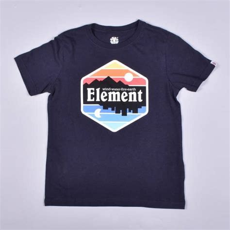 Element Skateboards Dusk Youth Skate T-Shirt - Navy - SKATE CLOTHING from Native Skate Store UK