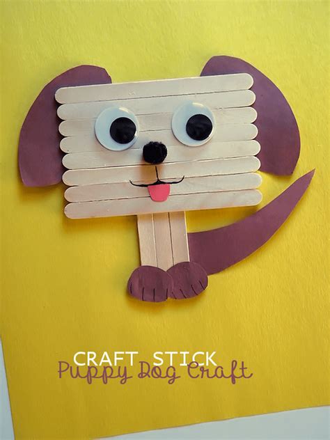 Make One of These 9 Dog-Themed Kid Crafts Today | Craft stick crafts, Preschool crafts, Toddler ...