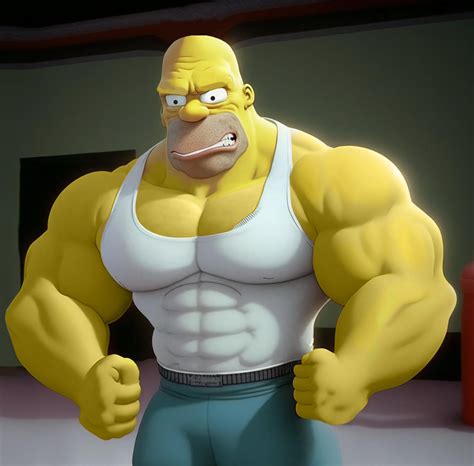 Homer Simpson roid rage by Blathering on DeviantArt