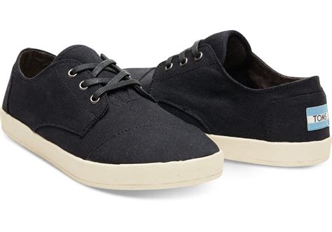 Toms Black Canvas Men's Paseo Sneakers in Black for Men | Lyst