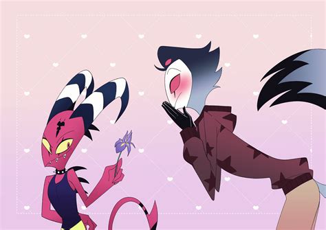 Blitzo is definitely luring Stolas closer to dip him into a kiss. (art by @hazbinhovel ) : r ...