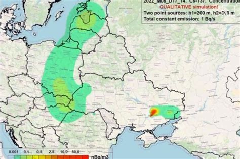 Map predicts fallout from disaster at Ukrainian nuclear plant