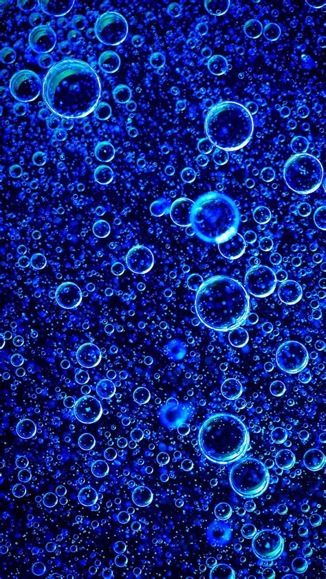 Bubbles, round, blue, abstraction, HD phone wallpaper | Peakpx