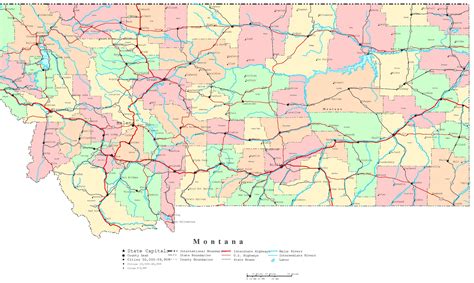 Montana County Map With Cities | Living Room Design 2020