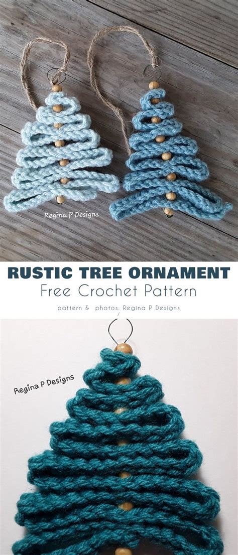 Christmas Tree Ornament Free Crochet Patterns | Crochet christmas ornaments free, Crochet ...