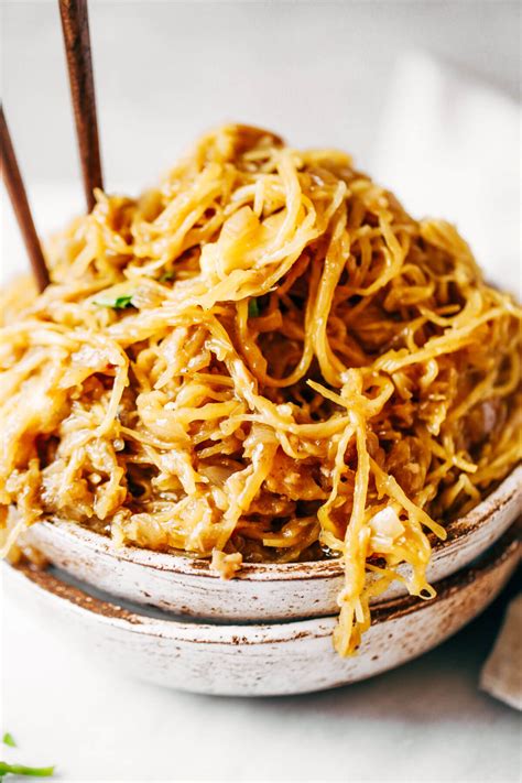 Spicy Spaghetti Squash Noodles - Paleo Gluten Free