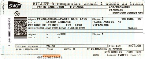 TGV ticket Archives - Paris by Train